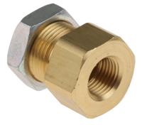 kq2e06-01a SMC KQ2 Series Bulkhead Threaded-to-Tube Adaptor, Rc 1/8 Female to Push In 6 mm, Threaded-to-Tube Connection Style