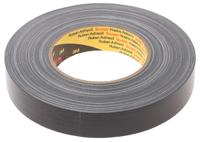 389-25mm-x-50m-black 3M Scotch 389 Duct Tape, 50m x 25mm, Black, PE Coated Finish