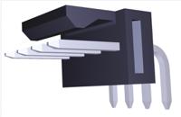 171857-3004 Molex KK 254 Series Right Angle Through Hole Pin Header, 4 Contact(s), 2.54 mm Pitch, 1 Row, Unshrouded
