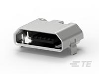 1932788-1 TE Connectivity Right Angle, SMT, Socket Type Micro 2.0 USB Connector