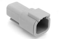 atm04-4p Amphenol Industrial, ATM Automotive Connector Socket Grey Cable Mount 4 Way, Crimp Termination ATM04-4P