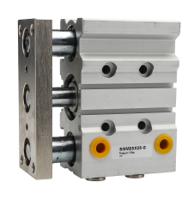 180-343 RS PRO Pneumatic Guided Cylinder - 25mm Bore, 25mm Stroke, Double Acting