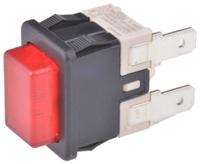 sxl4126h1g00000w Molveno Illuminated Push Button Switch, Latching, Panel Mount, SPST, 125/250V ac