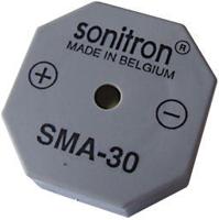 sma-30-p15 Sonitron 87dB Through Hole Continuous Internal Buzzer, 30 x 30 x 10.5mm, 1.5V dc Min, 24V dc Max