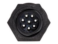 px041208p Bulgin Circular Connector, 8 Contacts, Front, Miniature Connector, Plug, Male, IP68, Buccaneer 400 Series