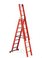 187-4980 RS PRO Fibreglass 3 x 8 steps Step Ladder, 5.47m open length