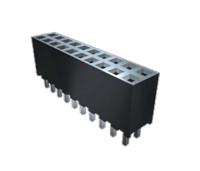sqt-111-01-l-s Samtec SQT Series Right Angle Surface Mount PCB Socket, 11-Contact, 1-Row, 2mm Pitch, Through Hole Termination