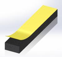 619-1742 RS PRO Black Foam Tape, 10.0mm x 10.0m, 5.0mm Thick