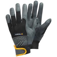 9105-8 Tegera Pro 9105 Black, Grey, Yellow Unlined Synthetic Leather Work Gloves, Size 8