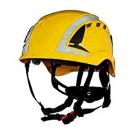 x5002ve-ce 3M SecureFit™ Yellow Safety Helmet with Chin Strap, AdjustableVentilated