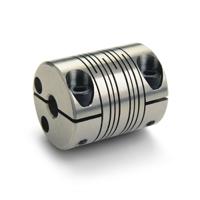 mwc25-6-6-ss Ruland Beam Coupling, 25mm Outside Diameter, 6mm Bore, 24mm Length Coupler