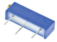 m43p102kb40 Vishay 43P Series 20-Turn Through Hole Trimmer Resistor with Pin Terminations, 1kΩ ±10% 1/2W ±100ppm/°C Side Adjust