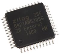 z8f6421an020sg Zilog Z8F6421AN020SG, 8 bit Z8, Z8 Microcontroller, 20 MHz, 64kB FLASH, 44-Pin LQFP