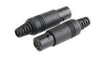232-8883 RS PRO 9 Pole Miniature Din Socket, 1A, 50 V ac/dc, Female, Cable Mount