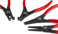 182-9982 RS PRO 4-Piece Circlip Pliers, Bent, Straight Tip