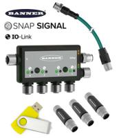 dxmr90-4k-io-link-kit Banner, SNAP Signal Series M12 Starter Kit IO-Link