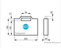 506-6623 RS PRO Plastic Equipment case, 229 x 189 x 44mm