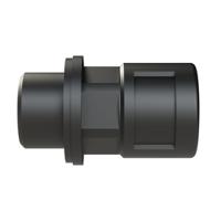 bvnv-m160 Flexible Fitting, Conduit Fitting, 10mm Nominal Size, M16, Nylon 6, Black