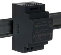 ddr-60l-24 MEAN WELL DDR-60 DC-DC Converter, 24V dc/ 2.5A Output, 60W, DIN Rail Mount, +85°C Max Temp -40°C Min Temp