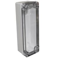 chdx6-328 CAMDENBOSS X6 Series Grey ABS General Purpose Enclosure, IP67, IK08, Grey Lid, 250x80x85mm