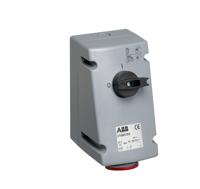 2cma167876r1000 Amphenol Industrial Vertical Switchable IP67 Industrial Interlock Socket 3P+E, Earthing Position 3h, 32A, 440 V