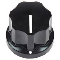 acckps1715nlt14 Vishay 16.6mm Black Potentiometer Knob for 1/4in Shaft Screw Fix, ACCKPS1715NLT14