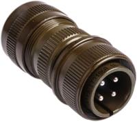 it3106a1810pphm Glenair, Copper Alloy 4 Way Cable Mount MIL Spec Circular Connector Plug, Pin Contacts,Shell Size 18, MIL-DTL-5015