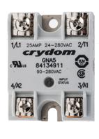 84134911 Sensata Crydom GNA5 Series Solid State Relay, 25 A rms Load, Panel Mount, 280 V ac Load, 280 V ac Control