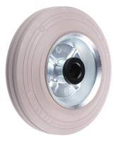 12062g LAG Black, Grey Rubber Non-Marking, Quiet Operation, Shock Absorbing Trolley Wheel, 120kg