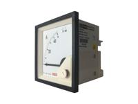 186-2443 RS PRO Analogue Panel Ammeter 10 (Input) A, 100 (Scle) A, 50/5 (CT) A AC, 68mm x 68mm, 1 % Moving Iron