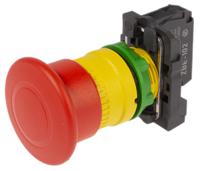 xb5at842 Schneider Electric Harmony XB5 Series Pull Release Emergency Stop Push Button, Panel Mount, 22mm Cutout, 1NC, IP66