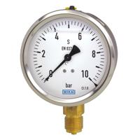 7764223 WIKA G 1/4 Pressure Gauge 0bar Bottom Entry 63mm Outside Diameter