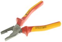 161-243 RS PRO Combination Pliers, 180 mm Overall, Straight Tip, VDE/1000V