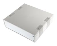 504-748 RS PRO Grey ABS Desktop Enclosure, 250 x 275 x 75mm
