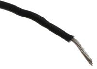6712-bk005 Alpha Wire Ecogen Ecowire Series Black 0.2 mm² Hook Up Wire, 24 AWG, 7/0.20 mm, 30m, MPPE Insulation, 6712 BK005