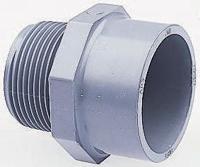 729911708 Georg Fischer Plastic Pipe Fitting, Straight Threaded Adapter, R 1in 1in