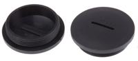 865-9758 RS PRO Blanking Plug, M40, 39.9mm Hole Diameter, Nylon 66, 45.8mm Diameter, Threaded