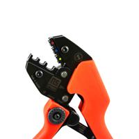 399-2025 RS PRO Hand Ratcheting Crimp Tool for Insulated terminals red, blue, yellow, 0.5 → 6mm² Wire