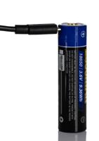 239-7015 RS PRO LED Torch Black, Red - Rechargeable 1200 lm, 133.5 mm