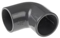721100106 Georg Fischer Plastic Pipe Fitting, 90° Elbow, 20mm