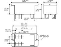1393212-5 TE Connectivity PCB Mount Power Relay, 240V ac Coil, 30A Switching Current, DPST