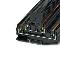 3211888 Phoenix Contact Non-Fused Terminal Block, 4 Way/Pole, 24 → 10 AWG DIN Rail, 500 V