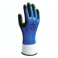 sho4775 Showa 477 Blue Nylon, Polyester Work Gloves, Size 10, Nitrile Foam Coating