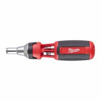4932471598 Milwaukee 1/4 in Hexagon Phillips, Slotted, Torx Ratchet Screwdriver, 152 mm length Chrome