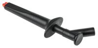 669474-21 Staubli Crocodile Clip 4 mm Connection, Nickel-Plated Steel Contact, 20A, Black