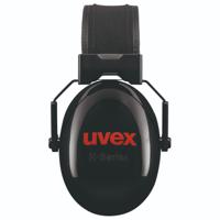 2630030 uvex K30 Speak & Listen Ear Defender with Headband, 36dB, Black, Red