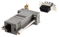 625-6237 RS PRO D Sub Adapter Male 9 Way D-Sub to Female RJ45