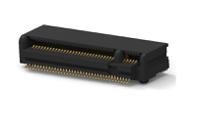 1-2199230-5 TE Connectivity Right Angle Female Edge Connector, Through Hole Mount, 67-Contacts, 1mm Pitch, 2-Row, Solder Termination