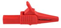 bu-65-2 Mueller Electric Crocodile Clip 4 mm Connection, Nickel-Plated Steel Contact, 30A, Red