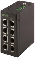 58152 Murrelektronik Limited 58 Series DIN Rail Mount Network Hub, 8 RJ45 Ports, 100Mbit/s Transmission, 9 → 48V dc